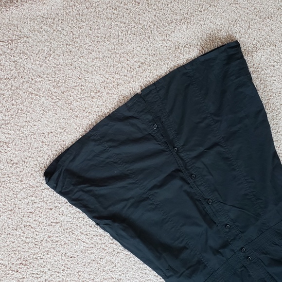 H&M Black Epaulettes Button Down Versatile Convertible Dress - Picture 6 of 16